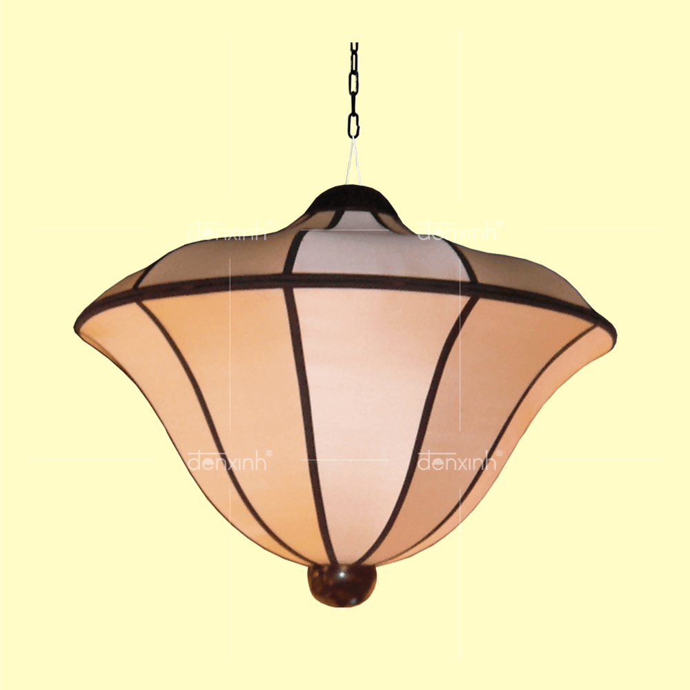 Đèn thả DX Satily với thiết kế hình quả chuông bằng lụa độc đáo 