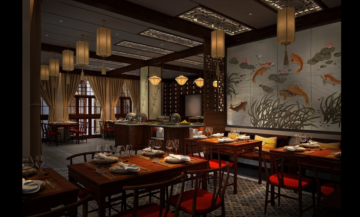 Sử dụng đèn trang trí nhà hàng làm cho không gian thêm đẹp mắt, ấn tượng